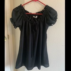 Black Sheer Blouse